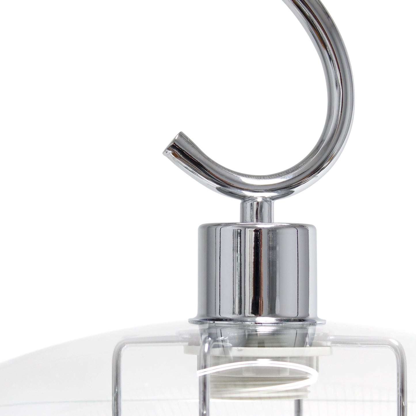 All The Rages Lalia Home Chrome Modern Metal Scroll Table Lamp