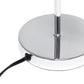 All The Rages Lalia Home Chrome Modern Metal Scroll Table Lamp