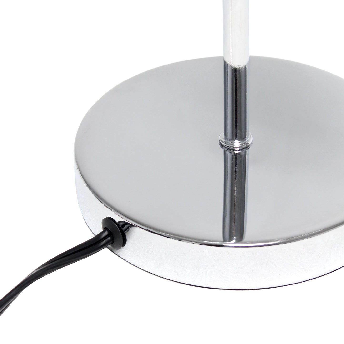 All The Rages Lalia Home Chrome Modern Metal Scroll Table Lamp