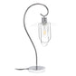 All The Rages Lalia Home Chrome Modern Metal Scroll Table Lamp