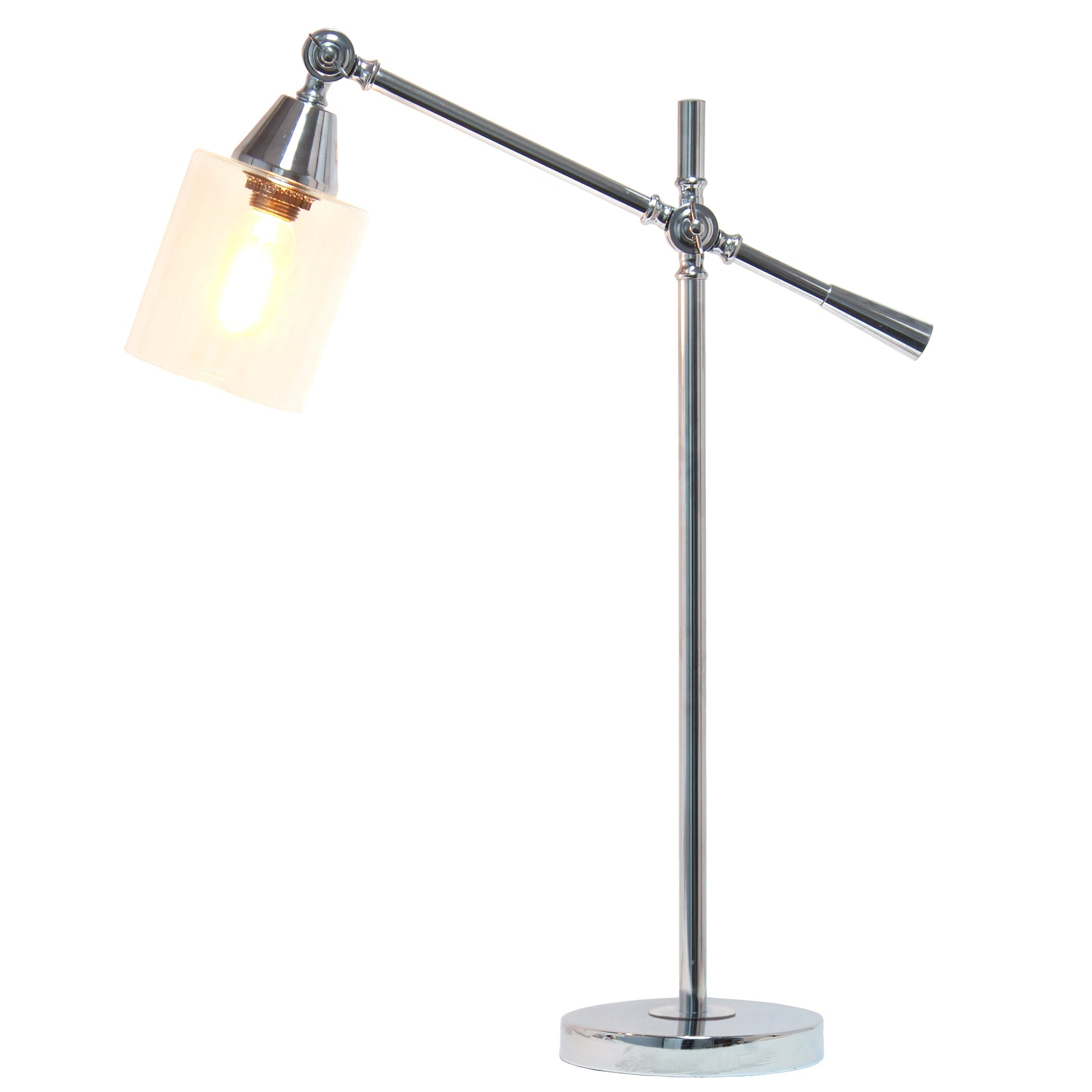 All The Rages Lalia Home Chrome Vertically Adjustable Table Lamp