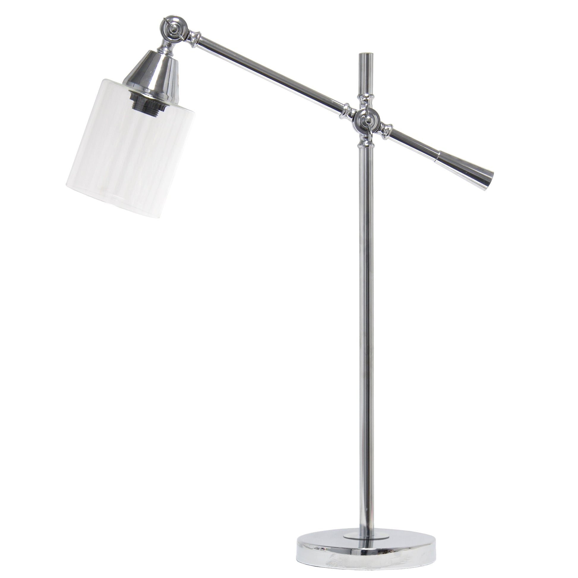 All The Rages Lalia Home Chrome Vertically Adjustable Table Lamp