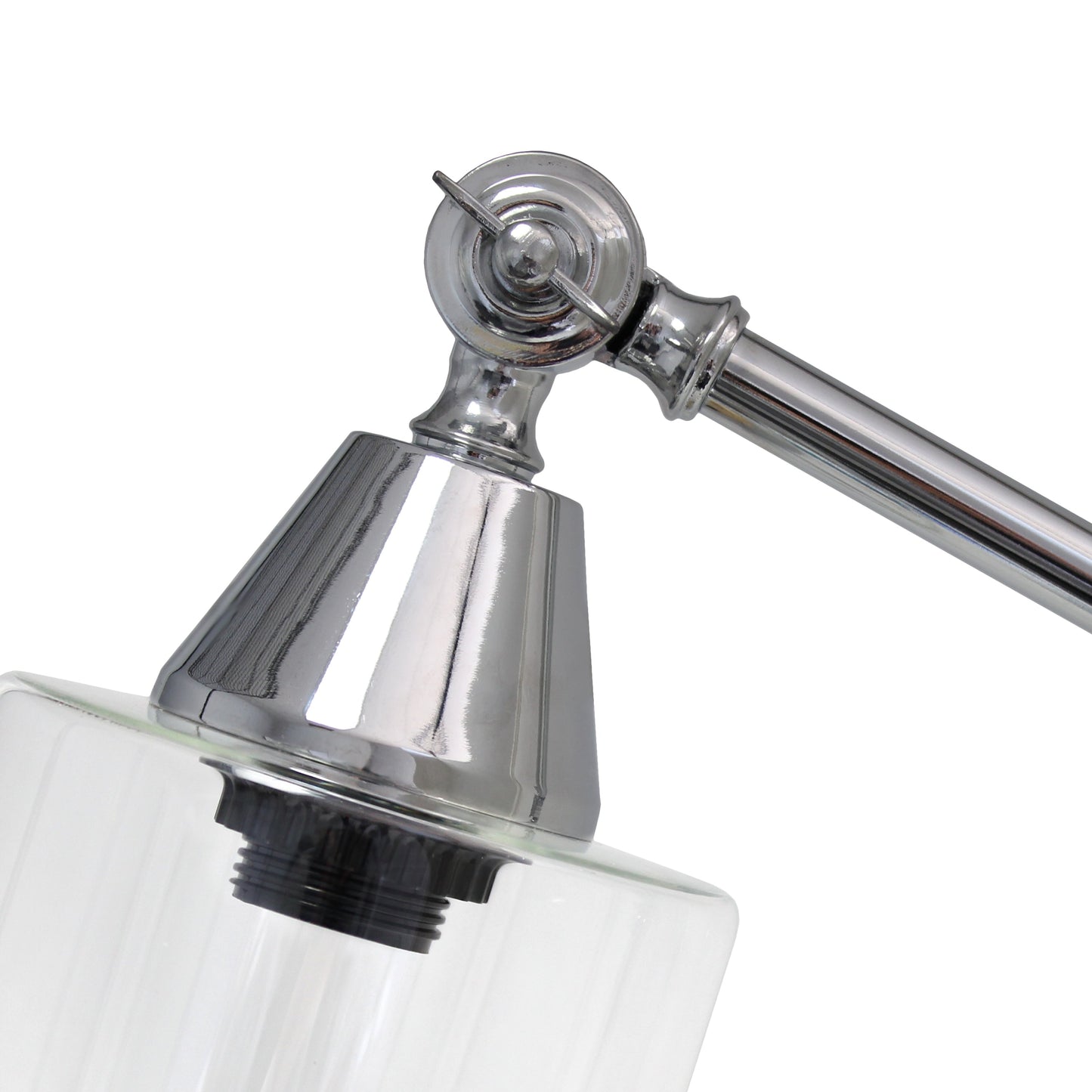 All The Rages Lalia Home Chrome Vertically Adjustable Table Lamp