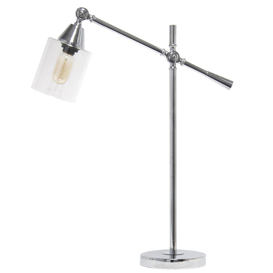All The Rages Lalia Home Chrome Vertically Adjustable Table Lamp