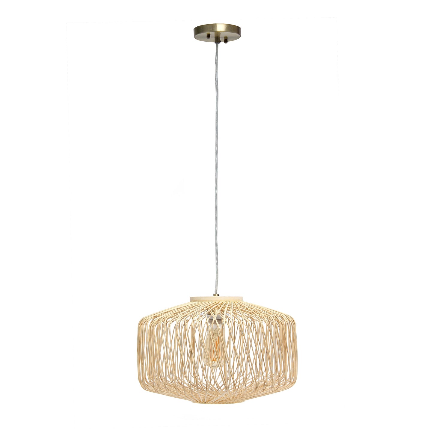 All The Rages Lalia Home Circular Rattan Pendant Light