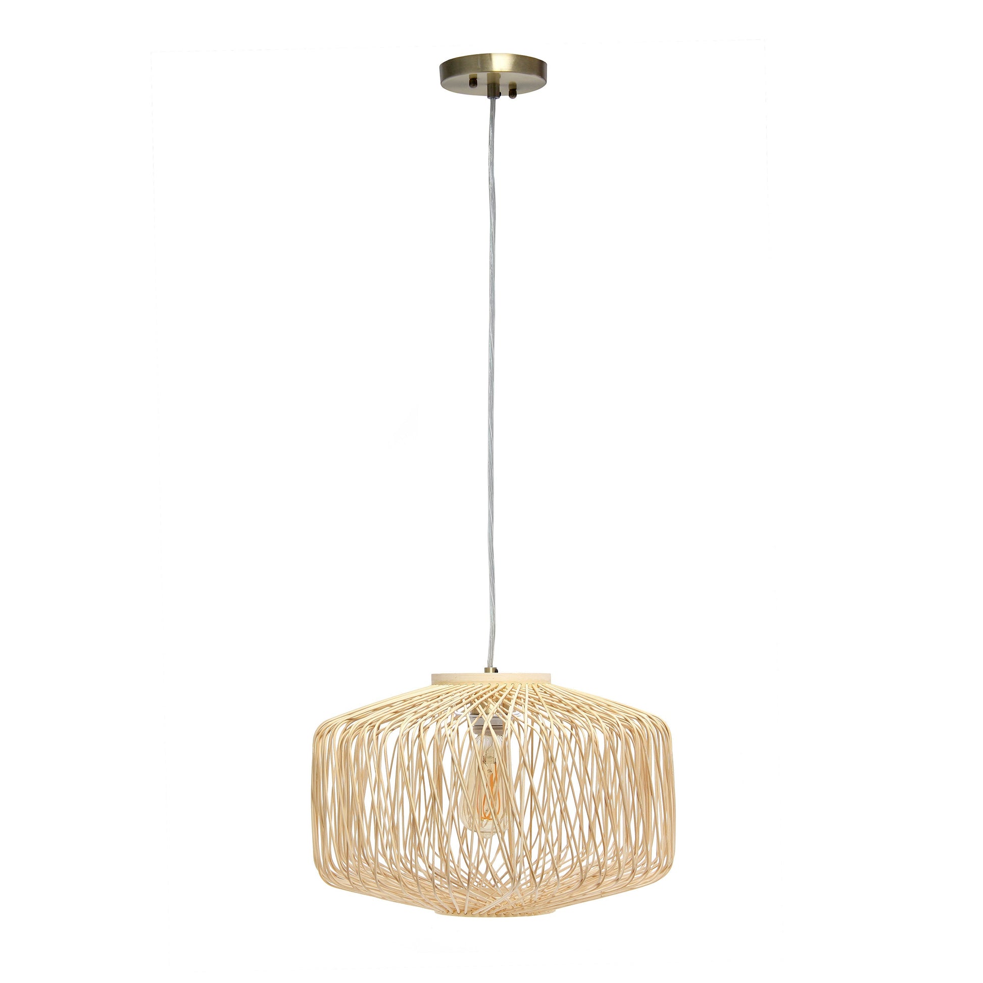 All The Rages Lalia Home Circular Rattan Pendant Light