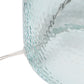 All The Rages Lalia Home Clear Blue Hammered Glass Jar Table Lamp With White Linen Shade