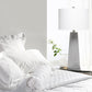 All The Rages Lalia Home Concrete Pillar Table Lamp With White Fabric Shade