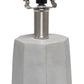 All The Rages Lalia Home Concrete Pillar Table Lamp With White Fabric Shade