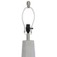 All The Rages Lalia Home Concrete Pillar Table Lamp With White Fabric Shade