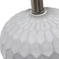 All The Rages Lalia Home Concrete Thumbprint Table Lamp With White Fabric Shade