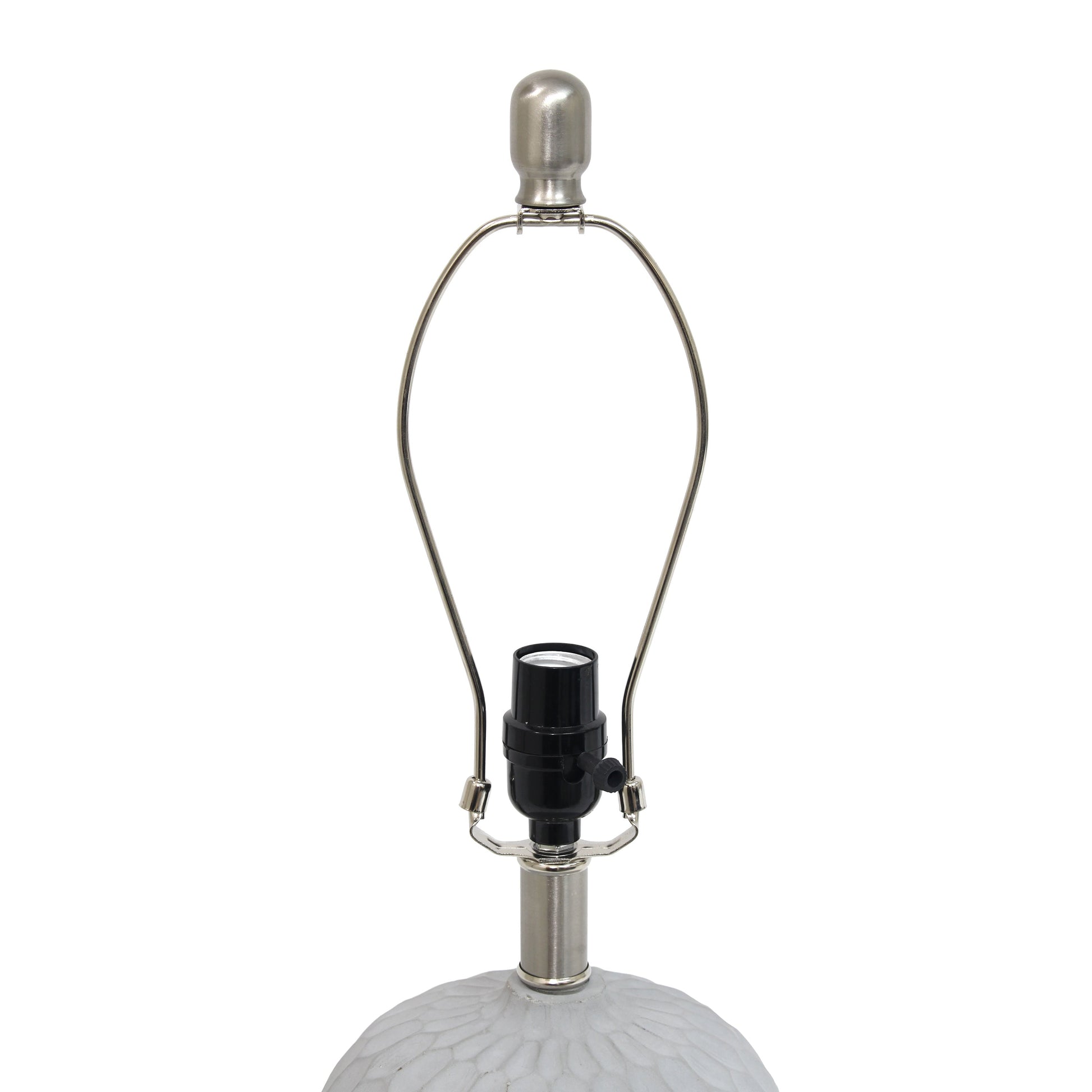 All The Rages Lalia Home Concrete Thumbprint Table Lamp With White Fabric Shade