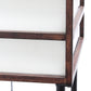 All The Rages Lalia Home Dark Wood Metal Etagere Floor Lamp With Storage Shelves & Linen Shade
