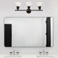 All The Rages Lalia Home Essentix Oil Rubbed Bronze 3-Light Vanity Light With Bell-Shaped Alabaster White Glass Shades
