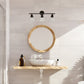 All The Rages Lalia Home Essentix Oil Rubbed Bronze 3-Light Vanity Light With Bell-Shaped Alabaster White Glass Shades