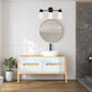 All The Rages Lalia Home Essentix Oil Rubbed Bronze 3-Light Vanity Light With Opaque White Glass Shades