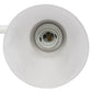 All The Rages Lalia Home Essentix White 3-Light Vanity Light With Bell-Shaped Alabaster White Glass Shades