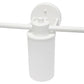 All The Rages Lalia Home Essentix White 3-Light Vanity Light With Opaque White Glass Shades