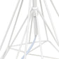 All The Rages Lalia Home Geometric Matte White Wired Table Lamp With Fabric Shade