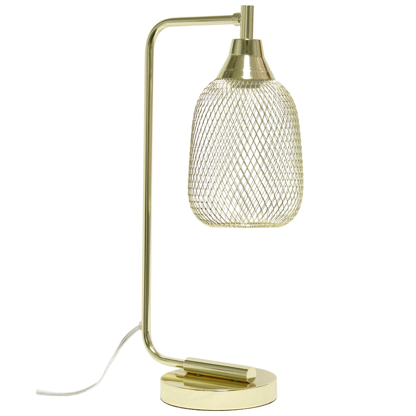 All The Rages Lalia Home Gold Industrial Mesh Table Lamp