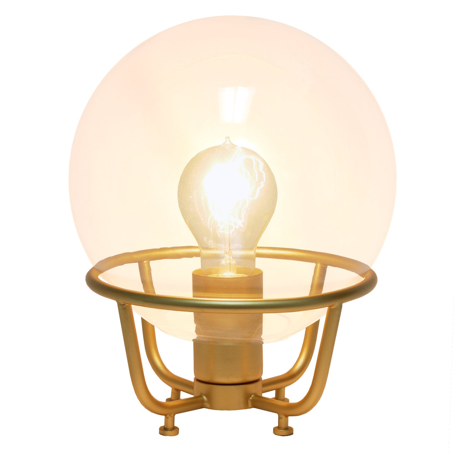All The Rages Lalia Home Gold Old World Globe Glass Table Lamp