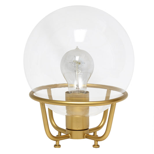 All The Rages Lalia Home Gold Old World Globe Glass Table Lamp