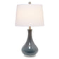 All The Rages Lalia Home Gray Droplet Table Lamp With Fabric Shade