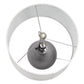 All The Rages Lalia Home Gray Droplet Table Lamp With Fabric Shade