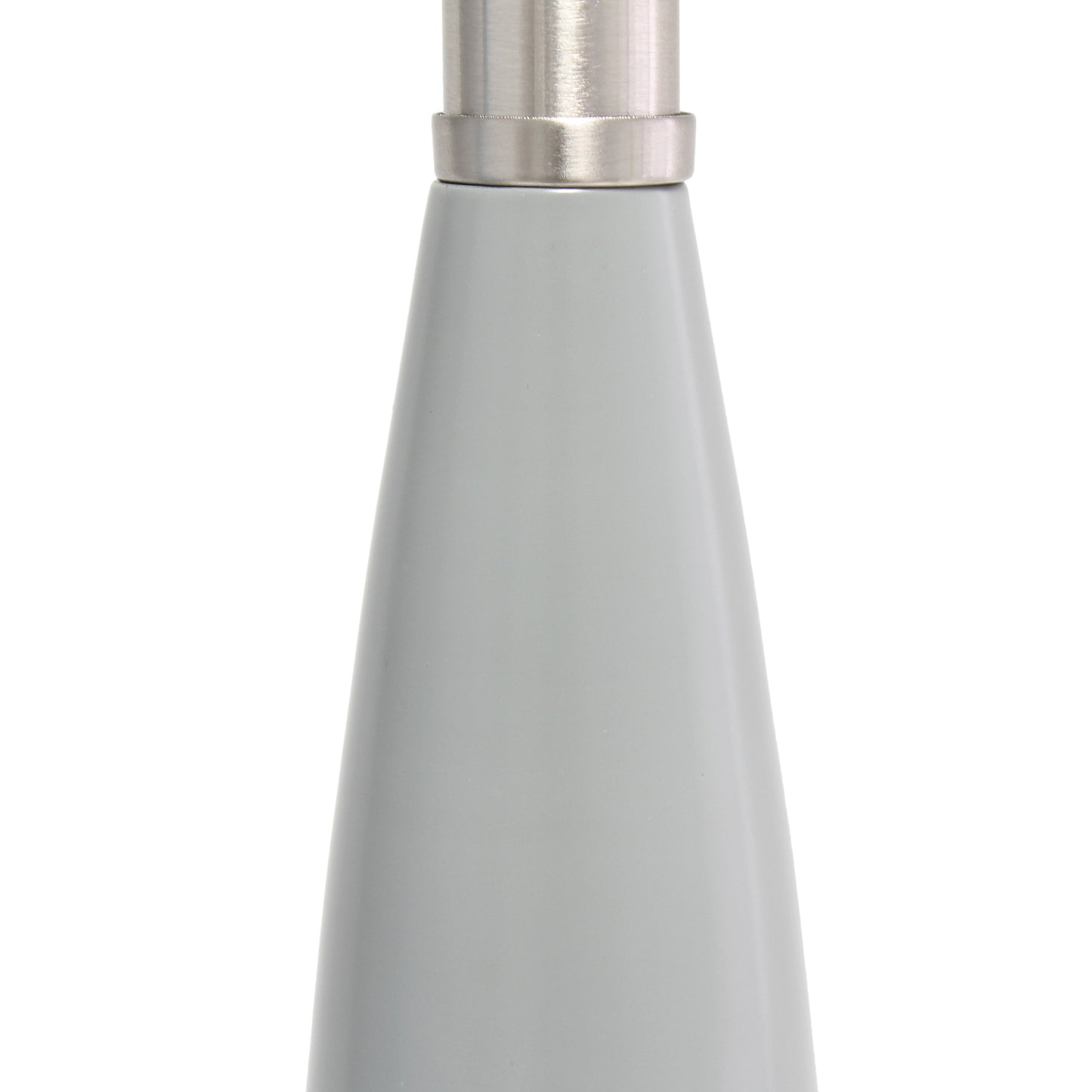 All The Rages Lalia Home Gray Stylus Table Lamp With White Fabric Shade