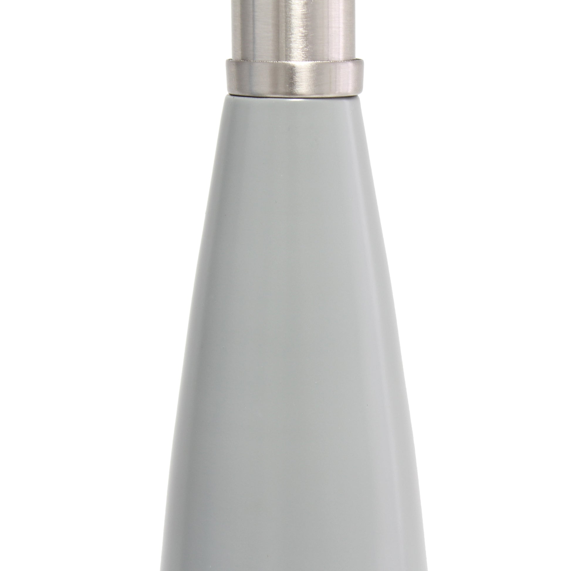 All The Rages Lalia Home Gray Stylus Table Lamp With White Fabric Shade