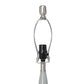 All The Rages Lalia Home Gray Stylus Table Lamp With White Fabric Shade