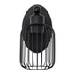 All The Rages Lalia Home Ironhouse 11" Black Industrial Decorative Cage Wall Sconce