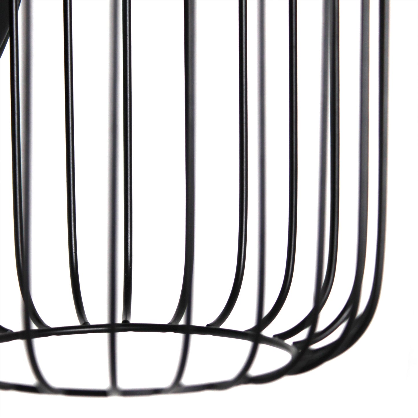 All The Rages Lalia Home Ironhouse 11" Black Industrial Decorative Cage Wall Sconce