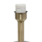 All The Rages Lalia Home Khaki & Antique Brass Concrete Table Lamp With Linen Shade