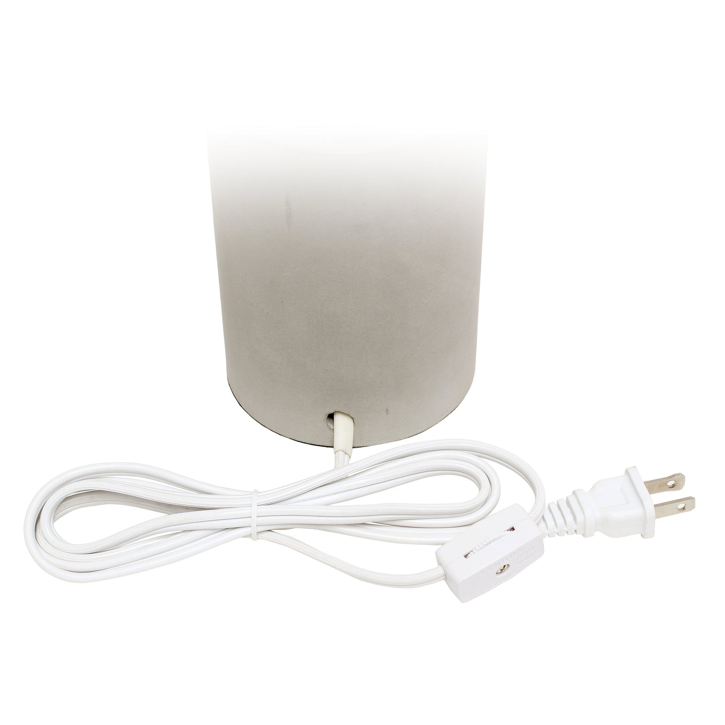 All The Rages Lalia Home Khaki & Antique Brass Concrete Table Lamp With Linen Shade
