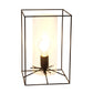All The Rages Lalia Home Large Black Framed Table Lamp With Clear Cylinder Glass Shade