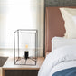 All The Rages Lalia Home Large Black Framed Table Lamp With Clear Cylinder Glass Shade