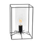 All The Rages Lalia Home Large Black Framed Table Lamp With Clear Cylinder Glass Shade