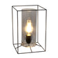 All The Rages Lalia Home Large Black Framed Table Lamp With Smoked Cylinder Glass Shade