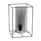 All The Rages Lalia Home Large Black Framed Table Lamp With Smoked Cylinder Glass Shade