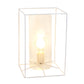 All The Rages Lalia Home Large White Framed Table Lamp With Clear Cylinder Glass Shade