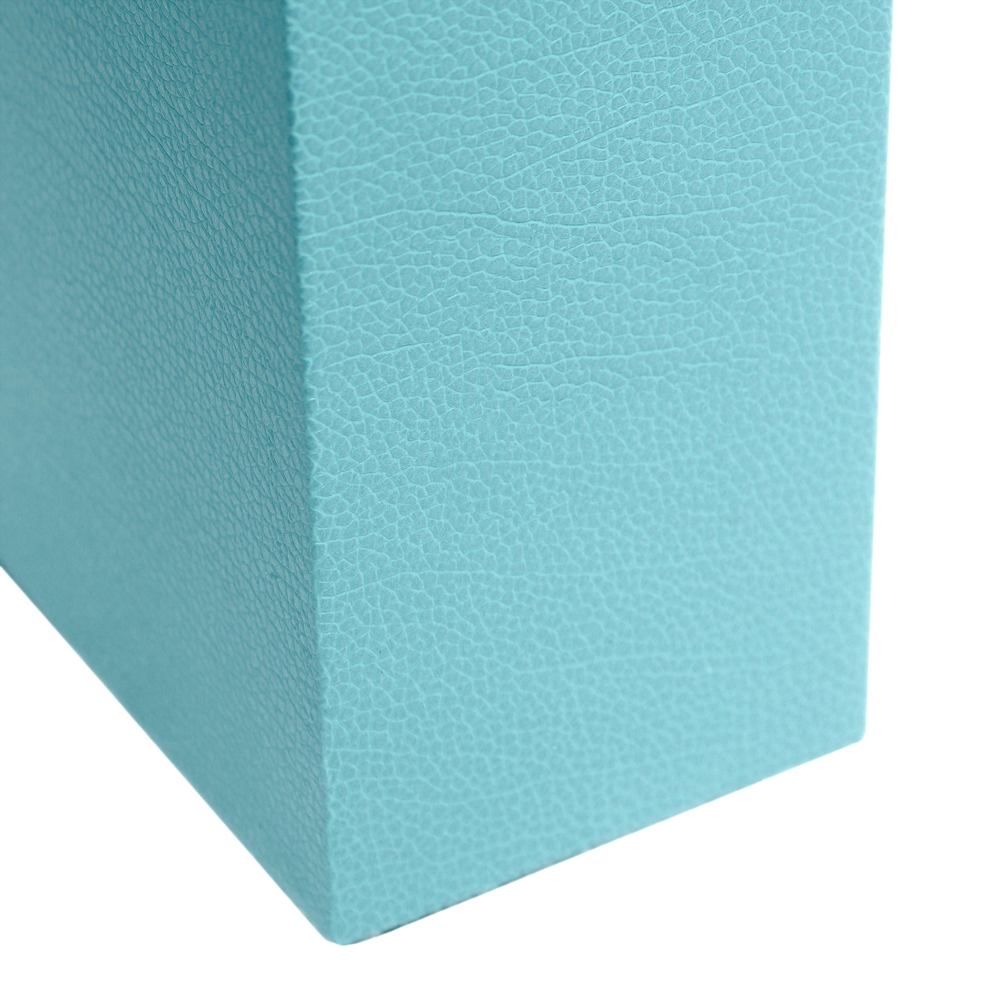 All The Rages Lalia Home Lexington 21" Aqua Leather Base Modern Home Bedside Table Lamp