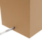 All The Rages Lalia Home Lexington 21" Beige Leather Base Modern Home Bedside Table Lamp