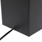 All The Rages Lalia Home Lexington 21" Black Leather Base Modern Home Bedside Table Lamp