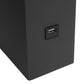 All The Rages Lalia Home Lexington 21" Black Leather Base Modern Home Décor Bedside Table Lamp With USB Charging Port