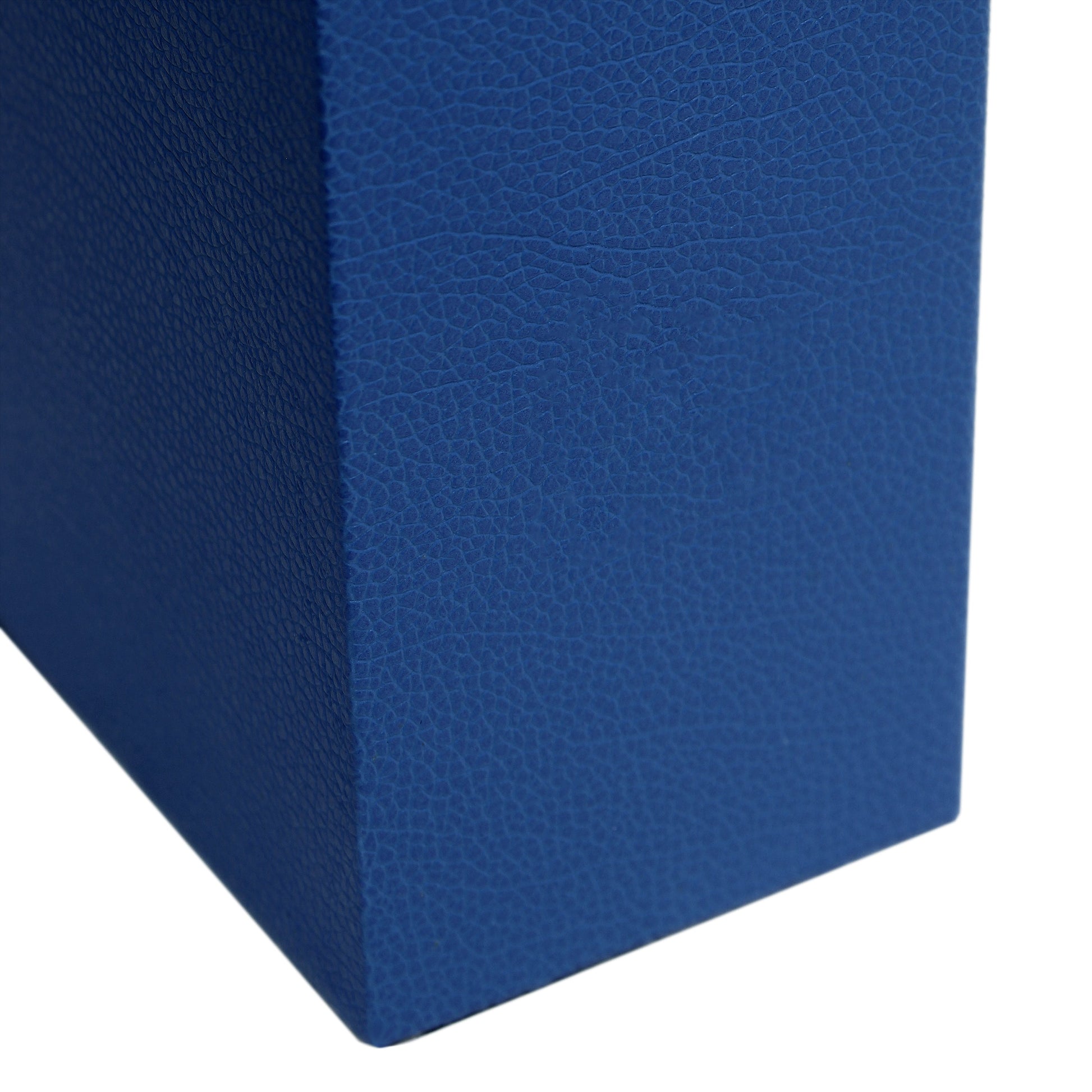 All The Rages Lalia Home Lexington 21" Blue Leather Base Modern Home Bedside Table Lamp