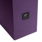 All The Rages Lalia Home Lexington 21" Eggplant Purple Leather Base Modern Home Décor Bedside Table Lamp With USB Charging Port