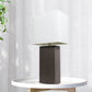 All The Rages Lalia Home Lexington 21" Espresso Brown Leather Base Modern Home Bedside Table Lamp