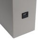 All The Rages Lalia Home Lexington 21" Gray Leather Base Modern Home Décor Bedside Table Lamp With USB Charging Port
