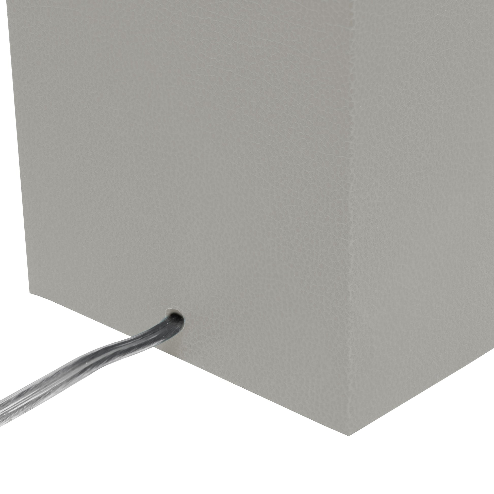 All The Rages Lalia Home Lexington 21" Gray Leather Base Modern Home Décor Bedside Table Lamp With USB Charging Port
